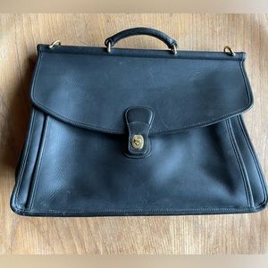 Men’s or Women’s Coach Black Leather Briefcase